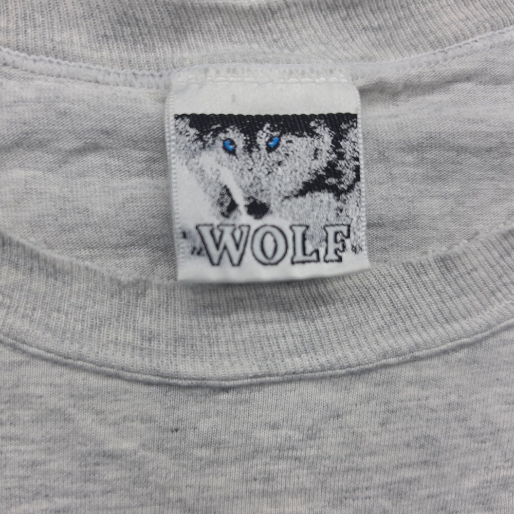Vintage Pitt Panthers T-Shirt Mens XL Gray Wolf Embroidered Distressed USA Made - Picture 3 of 8